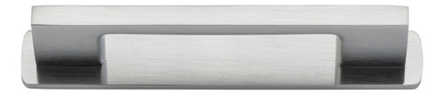 Iver Cali Cabinet Pull Handle with Backplate - Brushed Chrome