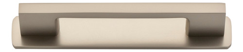 Iver Cali Cabinet Pull Handle with Backplate - Satin Nickel