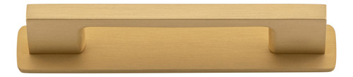 Iver Cali Cabinet Pull Handle with Backplate - Brushed Brass