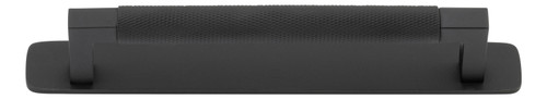 Iver Brunswick Cabinet Pull Handle with Backplate - Matte Black