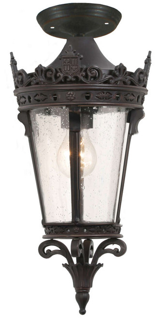 Lighting Inspirations Crown Outdoor Ceiling Light - 400 x 200mm - Antique Bronze