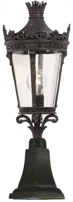 Lighting Inspirations Crown Pillar Mount Light - Antique Bronze