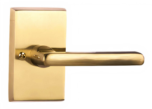 N2Lok Agrigento Lever Door Handle - Satin Brass