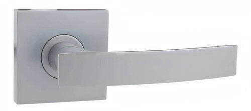 N2Lok Novum Lever Door Handle - Square - Satin Chrome