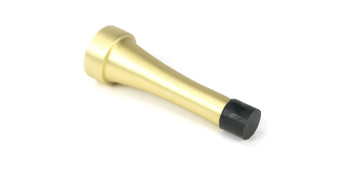 From The Anvil Wall Mounted Door Stop - 66mm - Satin Brass