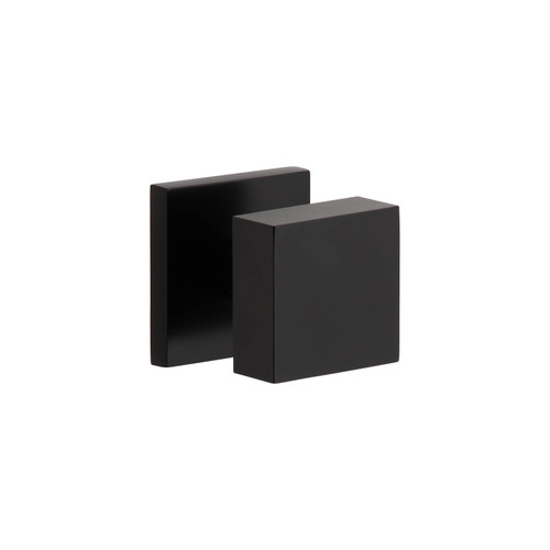 Viaggio Quadrato Door Knob - Quadrato Rosette - 64mm - Satin Black