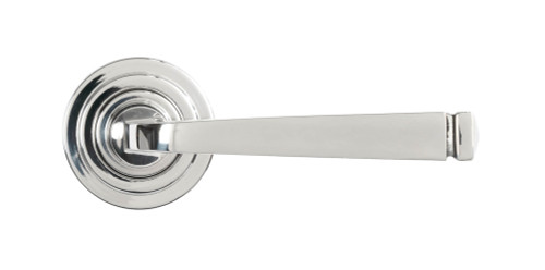 From The Anvil Avon Art Deco Lever Door Handle - Round Rosette - 53mm - 316 Polished Stainless Steel