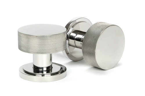 From The Anvil Brompton Art Deco Mortice Door Knob - 63mm - 316 Polished Stainless Steel