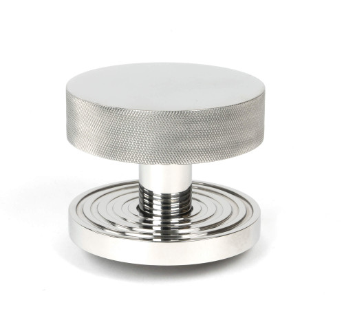 From The Anvil Brompton Beehive Centre Door Knob - 90mm - 316 Polished Stainless Steel