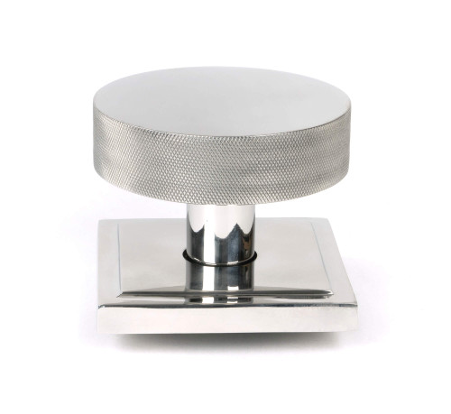 From The Anvil Brompton Square Centre Door Knob - 90mm - 316 Polished Stainless Steel