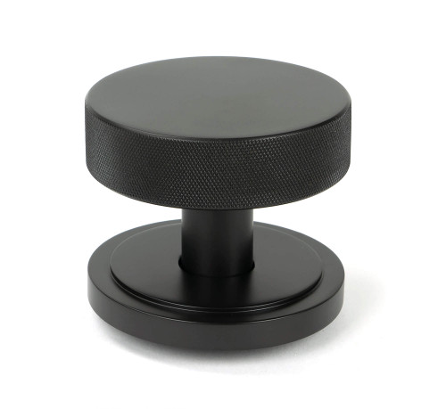 From The Anvil Brompton Art Deco Centre Door Knob - 90mm - Aged Bronze