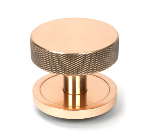 From The Anvil Brompton Plain Centre Door Knob - 90mm - Polished Bronze