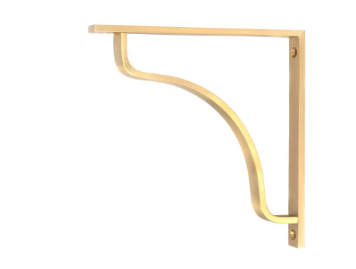 From The Anvil Abingdon Shelf Bracket - 200 x 200mm - Satin Brass