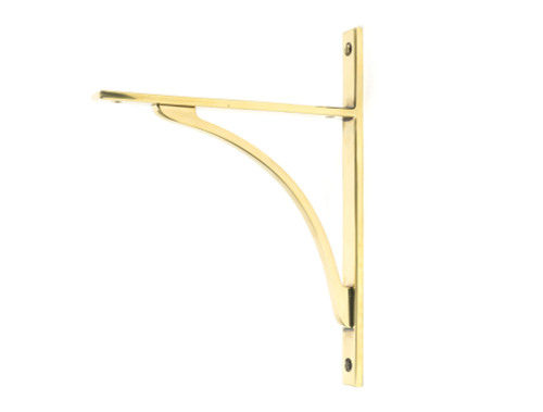 From The Anvil Apperley Shelf Bracket - 260 x 200mm - Aged Brass