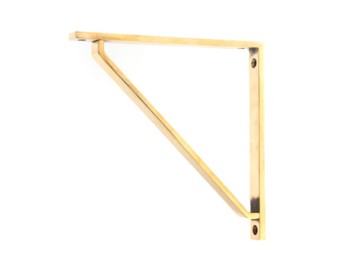 From The Anvil Barton Shelf Bracket - 200 x 200mm - Aged Brass