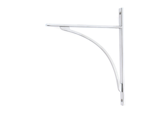 From The Anvil Apperley Shelf Bracket - 314 x 250mm - Chrome