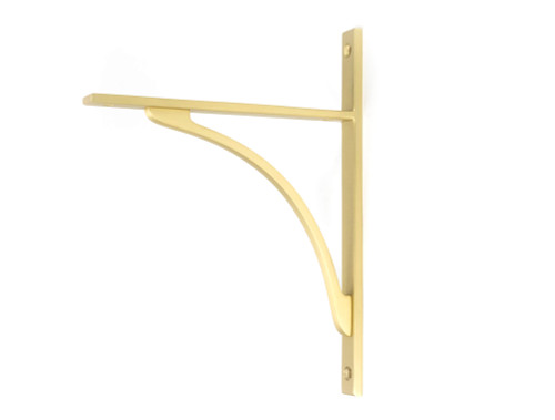 From The Anvil Apperley Shelf Bracket - 260 x 200mm - Satin Brass