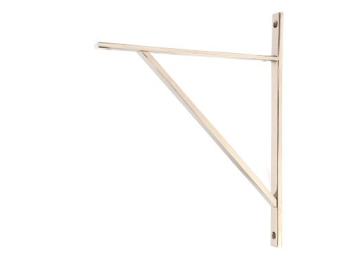 From The Anvil Chalfont Shelf Bracket - 314 x 250mm - Polished Nickel