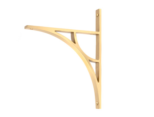 From The Anvil Tyne Shelf Bracket - 260 x 200mm - Satin Brass