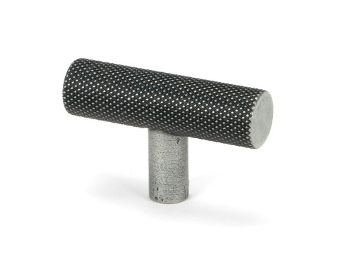 From The Anvil Brompton T Bar Cabinet Knob - 50mm - Pewter Patina