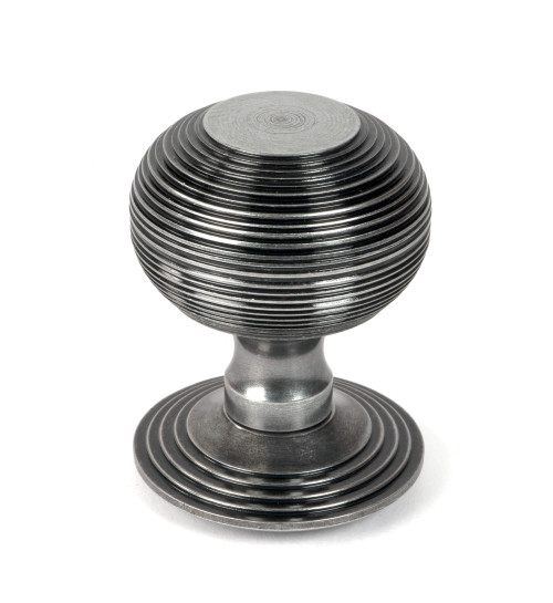 From The Anvil Beehive Centre Door Knob - 80mm - Pewter Patina