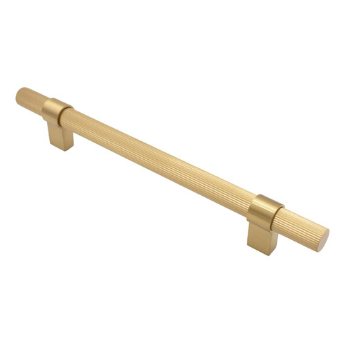 Manovella Fluted Cassandra Cabinet Pull Handle - Brushed Brass