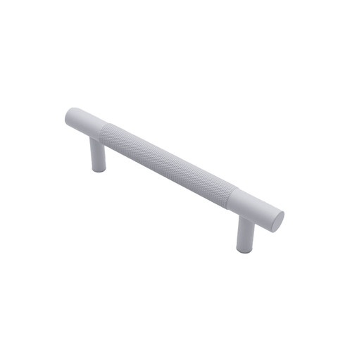 Manovella Knurled Charmian Cabinet Pull Handle - White