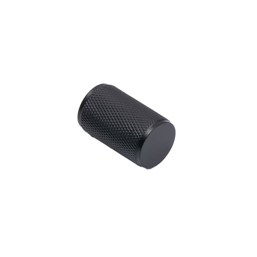 Manovella Knurled Helena Cabinet Knob - 20mm - Matte Black