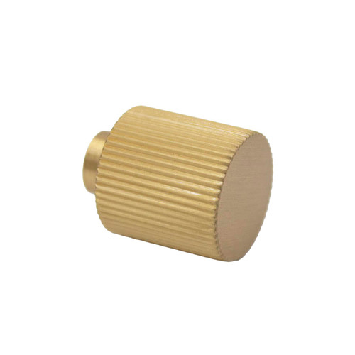 Manovella Fluted Rhea Cabinet Knob - 20mm - Brushed Brass