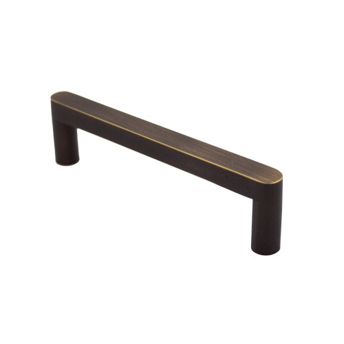 Manovella Straight Clio Cabinet Pull Handle - Aged Brass