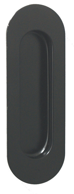 Austyle Oval Concealed Fix Sliding Door Flush Pull - 120 x 40mm - Matte Black
