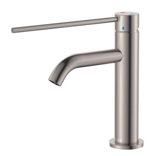 Fienza Kaya Care Disabled Basin Mixer Tap - Fixed Spout - Brushed Nickel