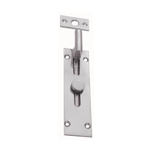 Domino Offset Reverse Barrel Bolt - Satin Nickel