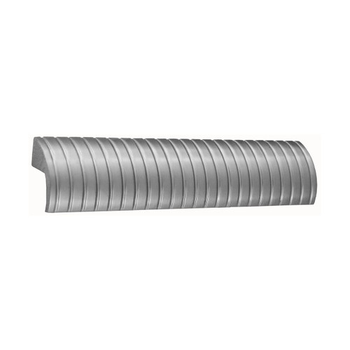Domino Ribbed Lip Cabinet Pull Handle - Satin Nickel