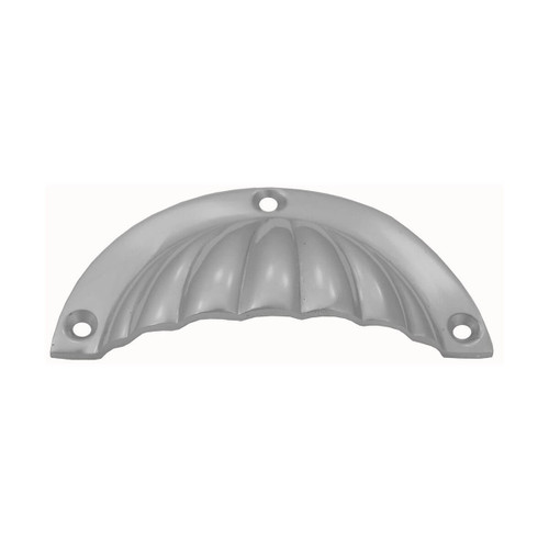 Domino Classic Fluted Drawer Pull Handle - 90 - Satin Chrome