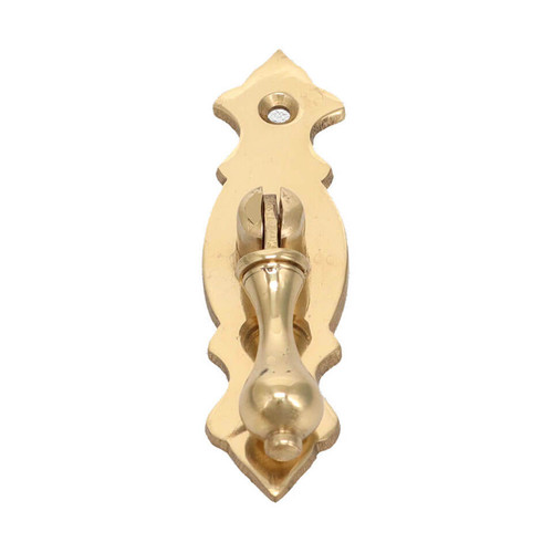 Domino Vintage Teardrop Pedestal Handle - Polished Brass
