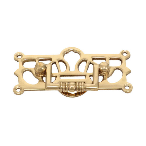 Domino Decorative Dresser Handle - Polished Brass