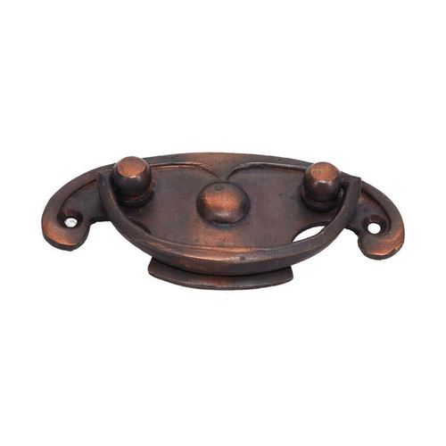 Domino Period Dresser Handle - 88 x 35mm - Antique Bronze