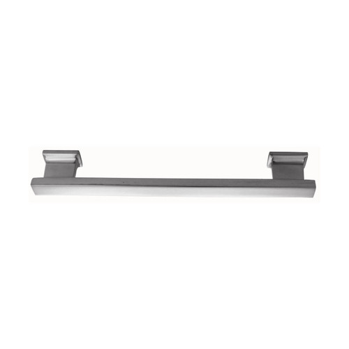 Domino Rectangle Art Deco Cabinet Pull Handle - Satin Nickel