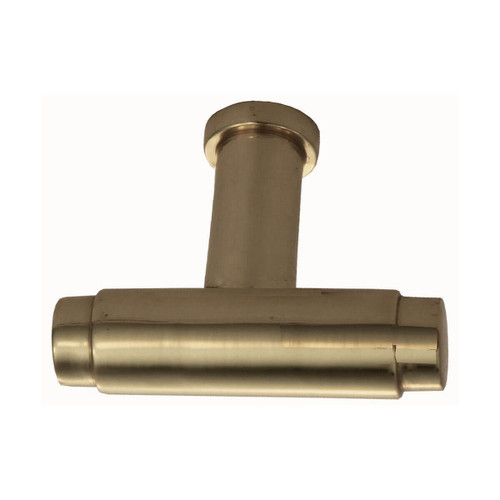 Domino Modern T Bar Cabinet Knob - 45mm - Polished Brass