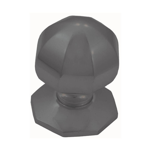 Domino Rounded Octagonal Cabinet Knob - Antique Bronze