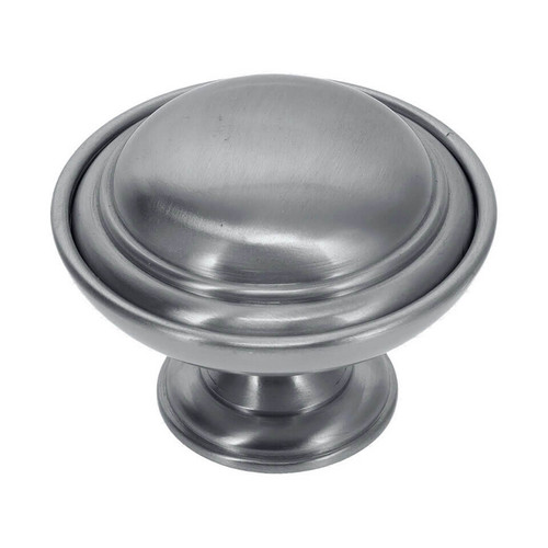 Domino Farmhouse Centre Door Knob - Medium - 125mm - Satin Chrome