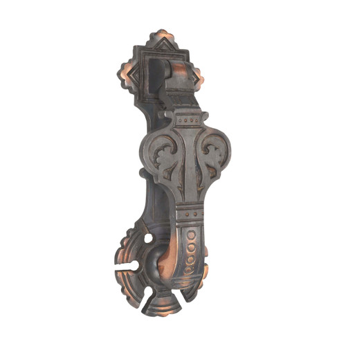 Domino Tudor Drop Door Knocker - 203 x 73mm - Antique Bronze