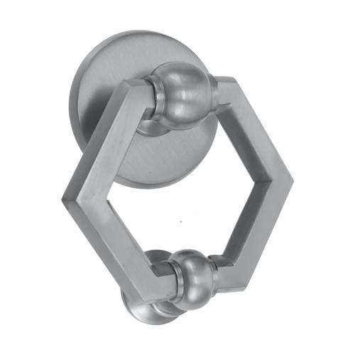 Domino Hexagonal Door Knocker - 155 x 118mm - Satin Chrome