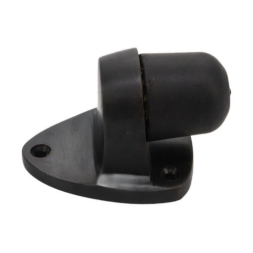 Domino Floor Mounted Door Stop - 47mm - Antique Bronze