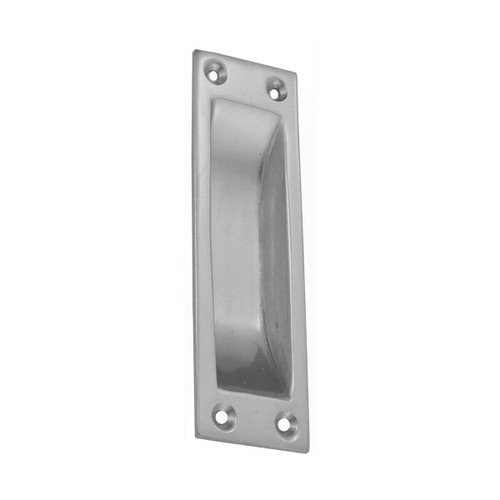 Domino Rectangular Classic Sliding Door Flush Pull - 100 x 33mm - Satin Chrome