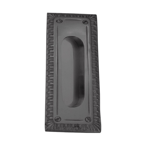 Domino Decorative Edge Sliding Door Flush Pull - 170 x 60mm - Antique Bronze