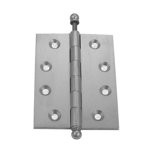Domino Loose Pin Hinge with Ball Finial - Satin Chrome