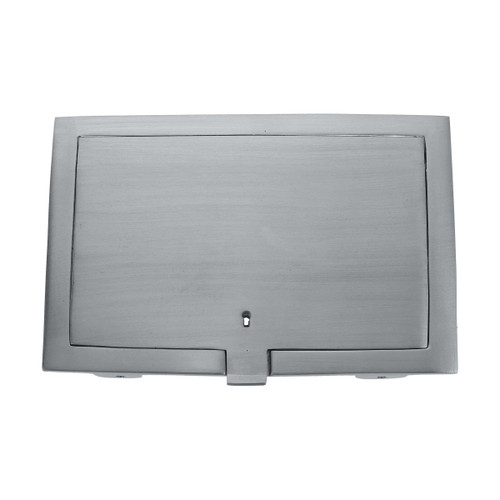 Domino Lockable Front Letter Box Plate and Opening - 210 x 150mm - Satin Chrome