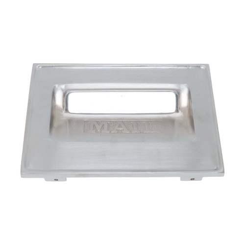 Domino Art Deco 'MAIL' Slotted Front Letter Box Plate - 240 x 160mm - Satin Chrome
